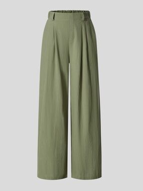 HALARA High Waisted Pocket Wide Leg Flowy Solid Palazzo Casual Linen-Feel Pants